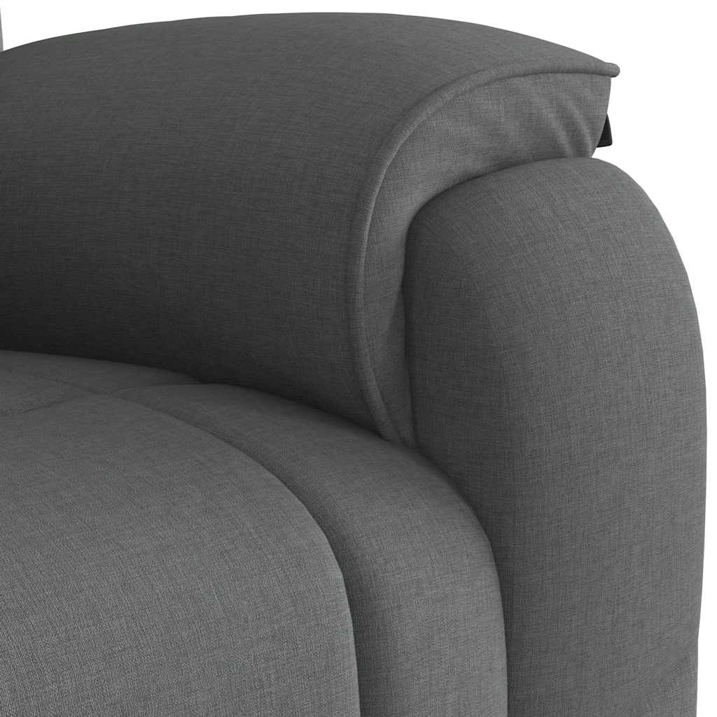 Recliner Chair Dark Grey Fabric