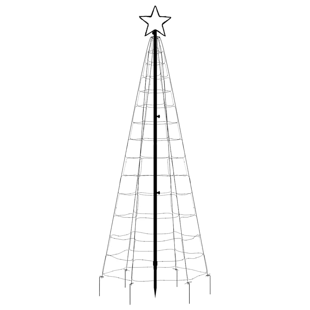 LED Christmas Tree with Spikes 220 LEDs Warm White 180 cm