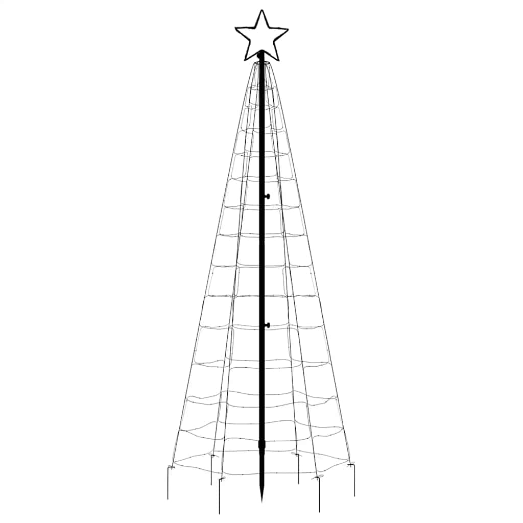 LED Christmas Tree with Spikes 220 LEDs Cold White 180 cm