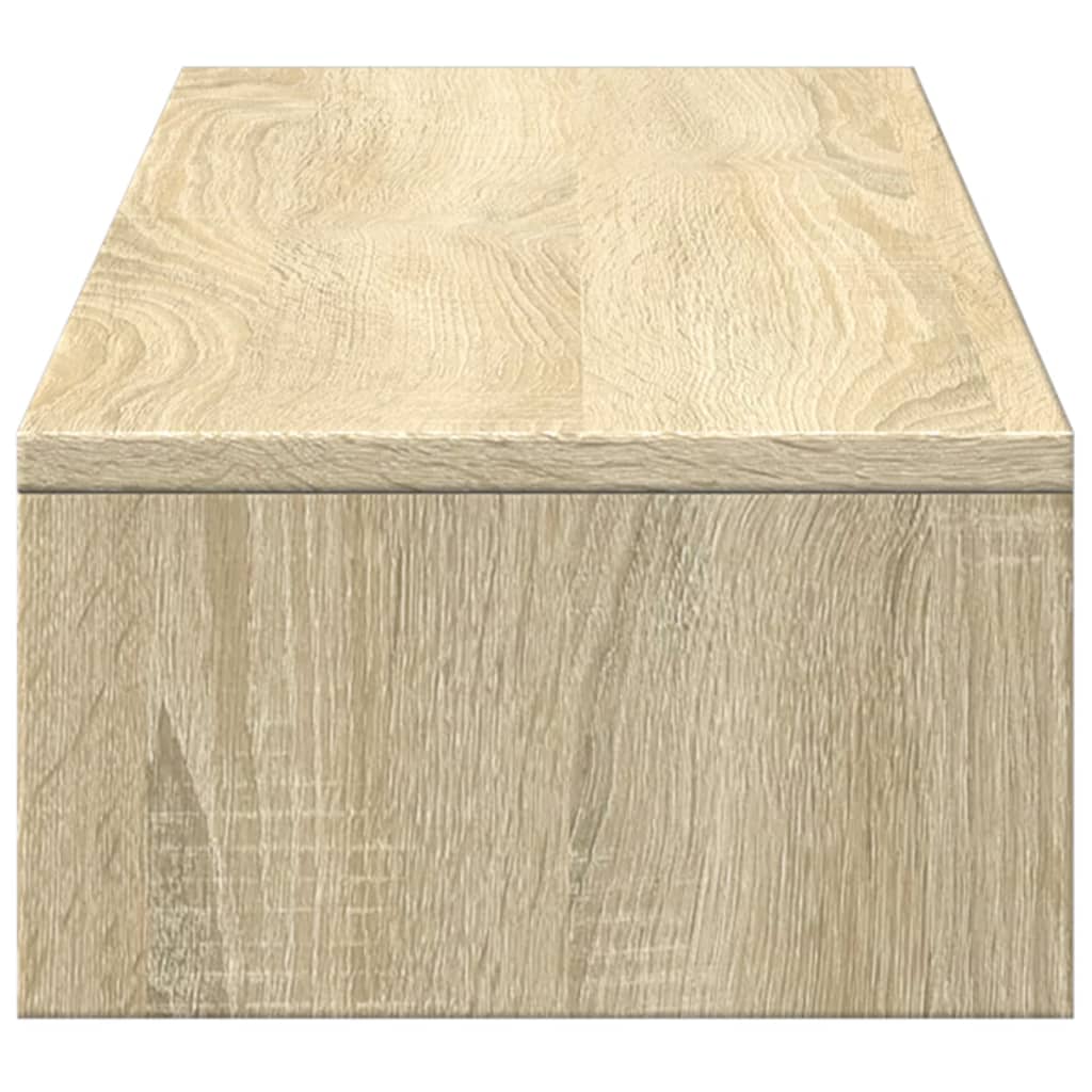 Monitor Stand with Drawers Sonoma Oak 100x27x15 cm Engineered Wood