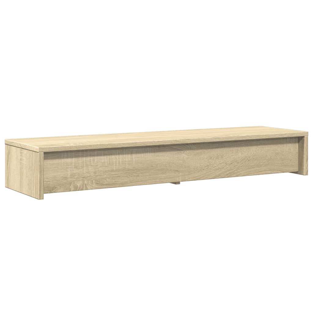 Monitor Stand with Drawers Sonoma Oak 100x27x15 cm Engineered Wood