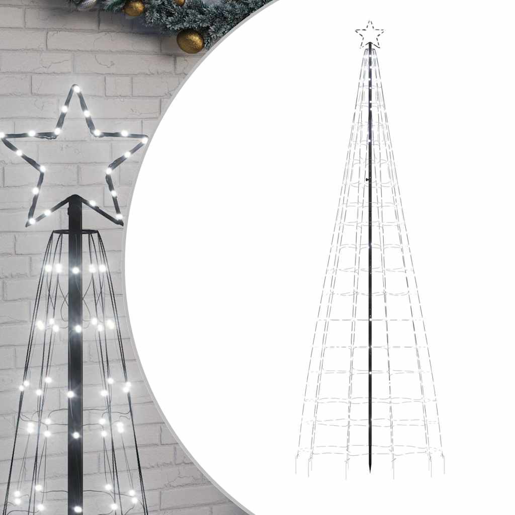 LED Christmas Tree with Spikes 570 LEDs Cold White 300 cm