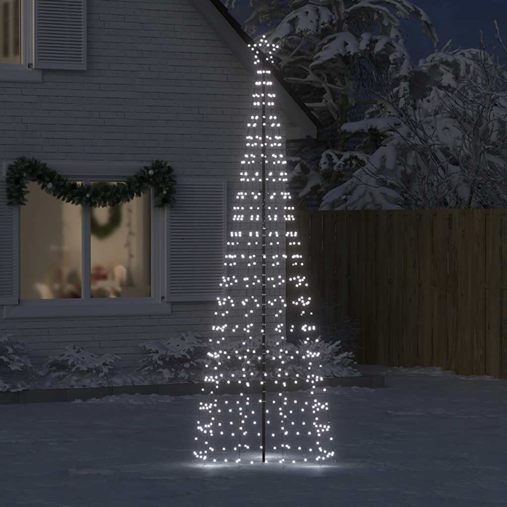 LED Christmas Tree with Spikes 570 LEDs Cold White 300 cm