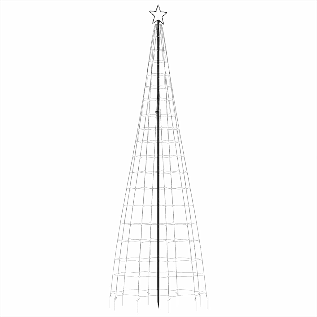 LED Christmas Tree with Spikes 570 LEDs Cold White 300 cm