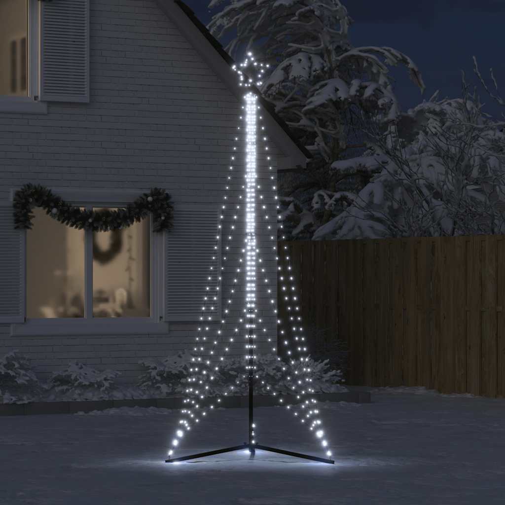 LED Christmas Tree 525 LEDs Cold White 302 cm