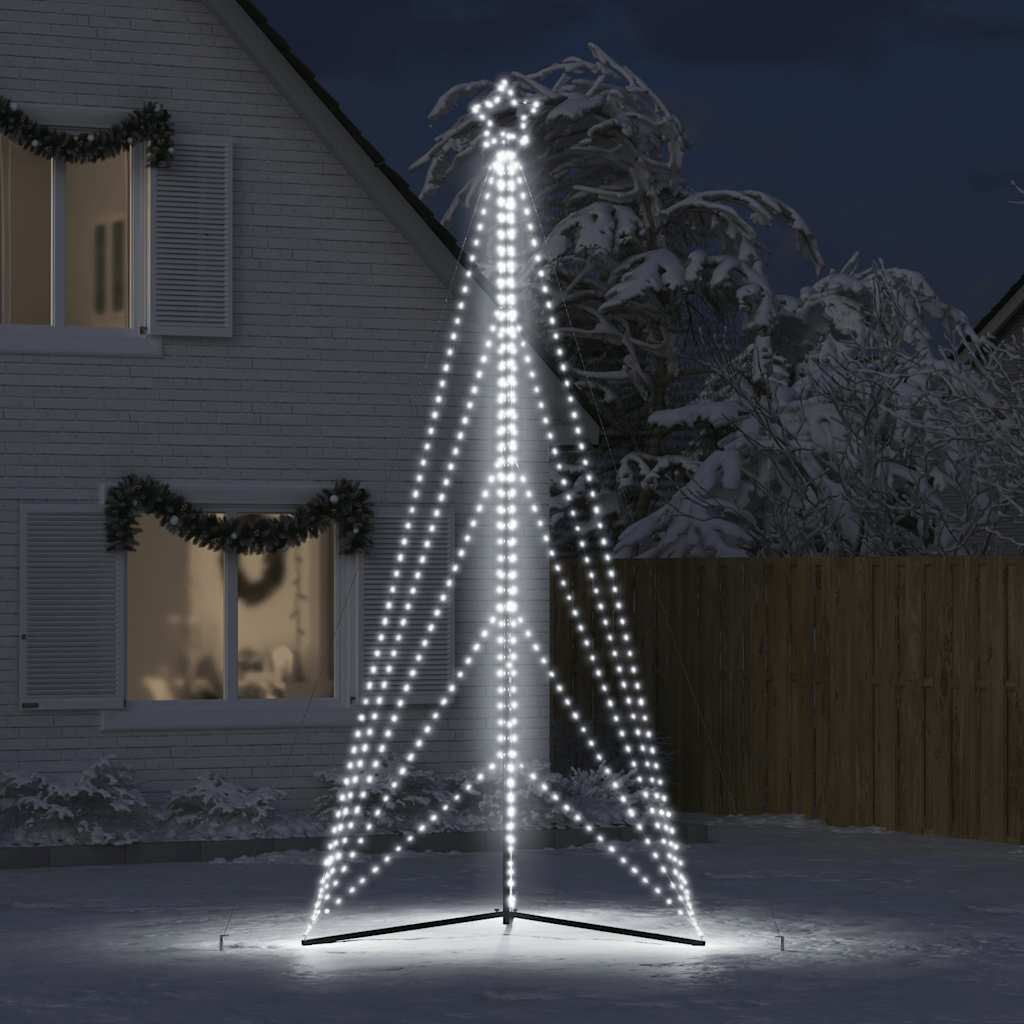 LED Christmas Tree 615 LEDs Cold White 404.5 cm