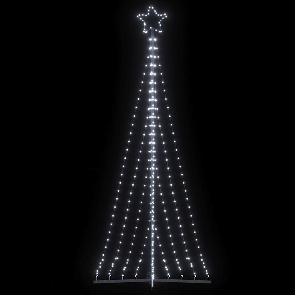 LED Christmas Tree 447 LEDs Cold White 240 cm