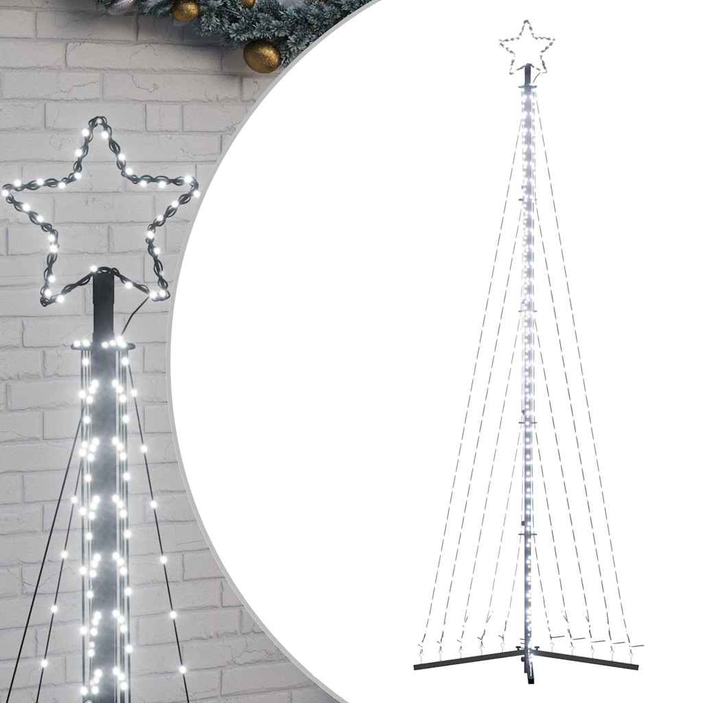 LED Christmas Tree 495 LEDs Cold White 302 cm