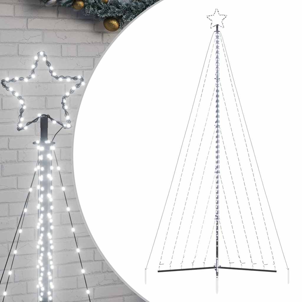 LED Christmas Tree 570 LEDs Cold White 404.5 cm