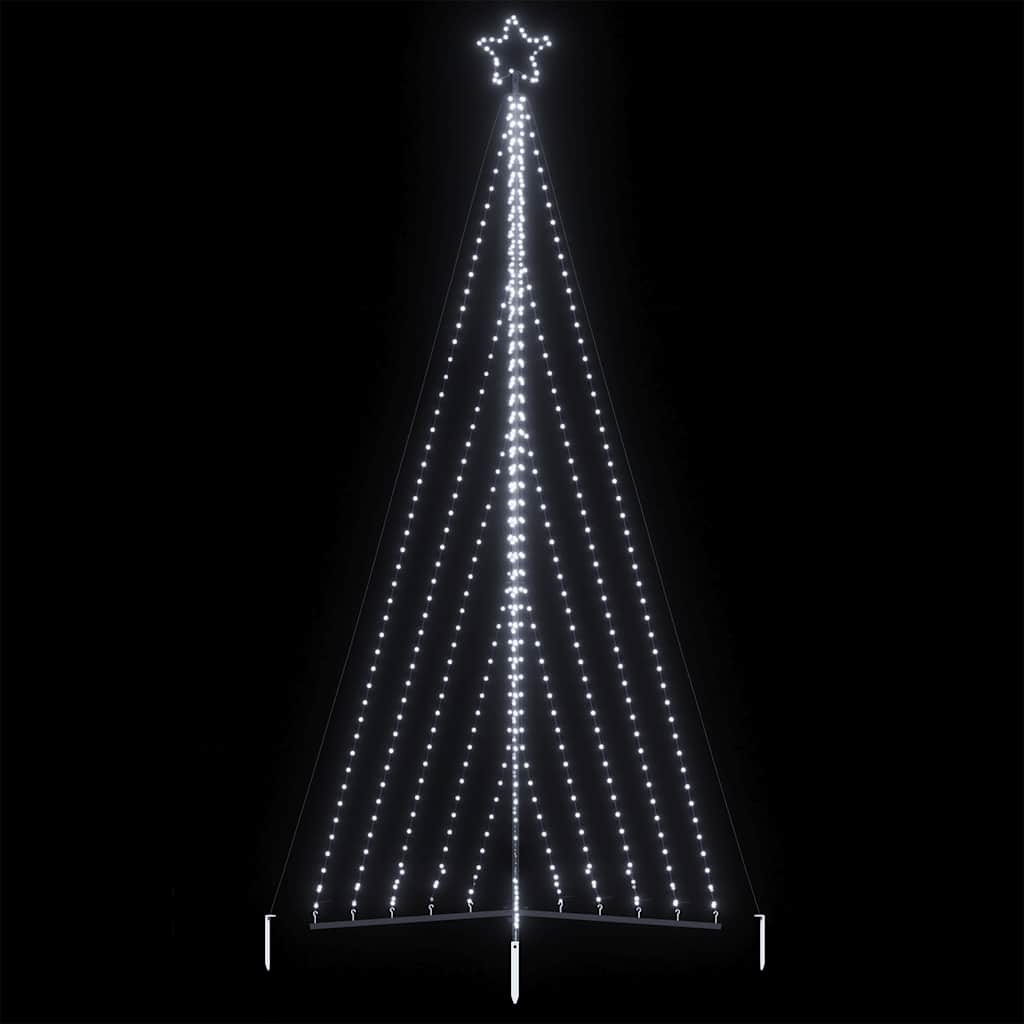 LED Christmas Tree 570 LEDs Cold White 404.5 cm