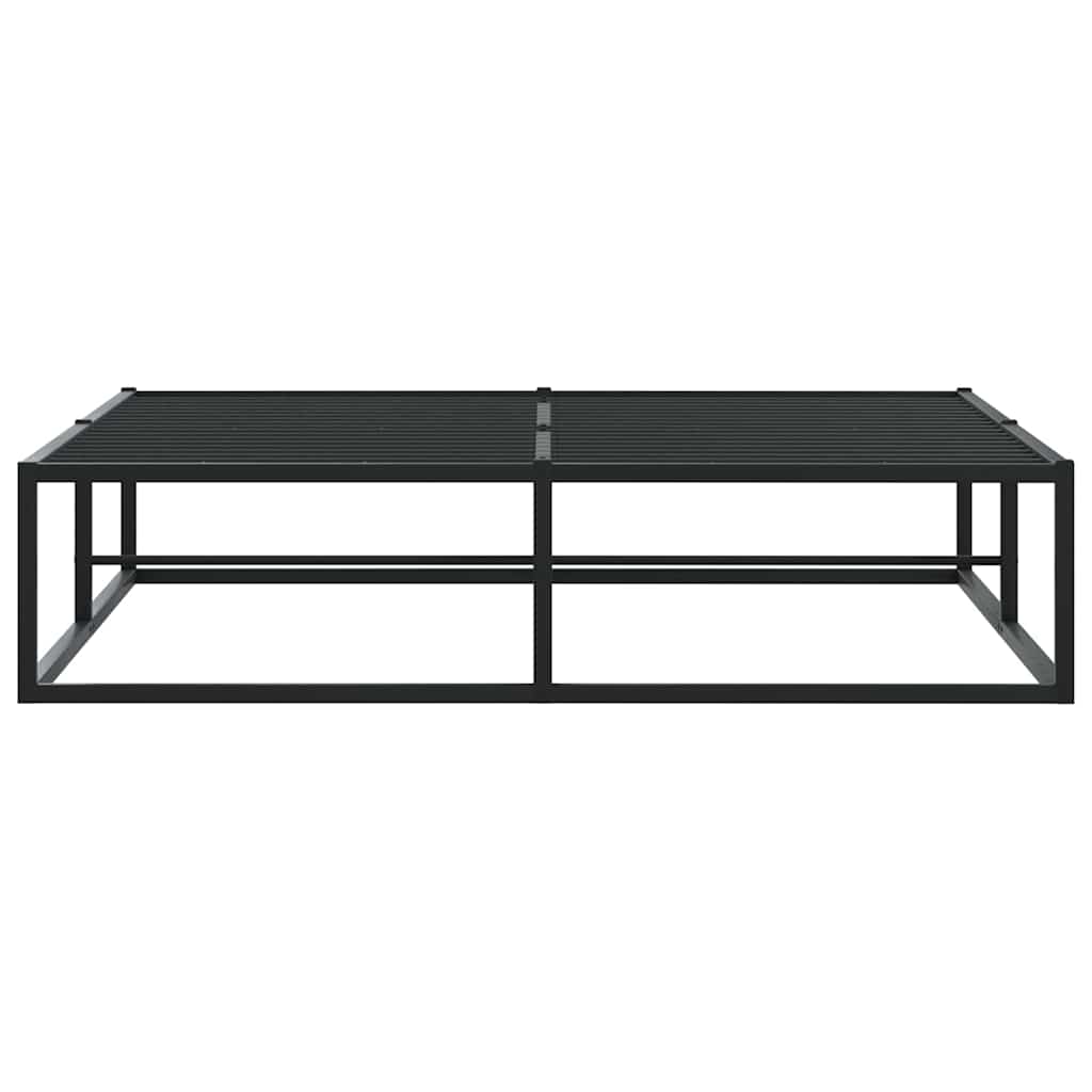 Bed Frame without Mattress Black 137x187 cm Double Metal