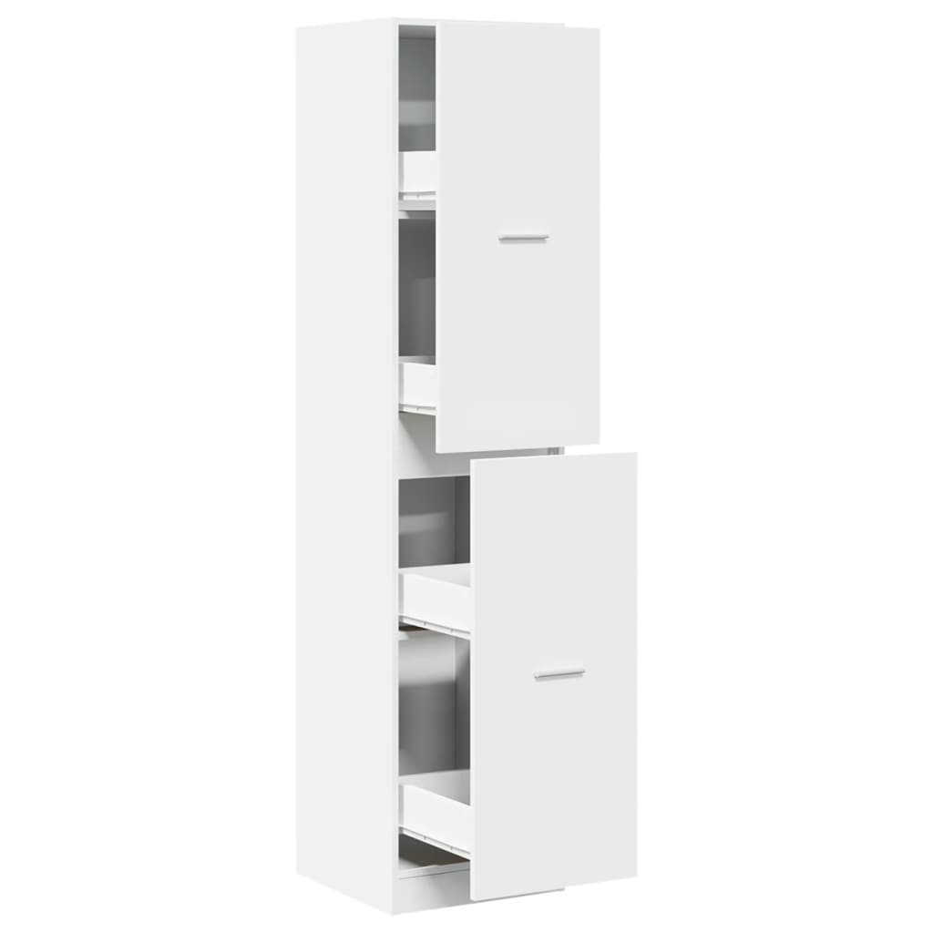Apothecary Cabinet White 40x41x174.5 cm Engineered Wood