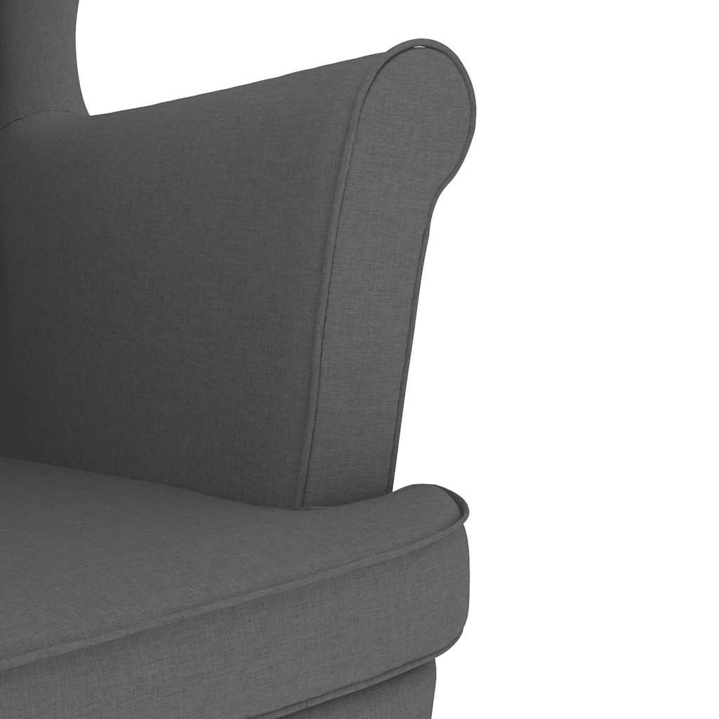 Armchair Dark Grey 74x84x100 cm Fabric