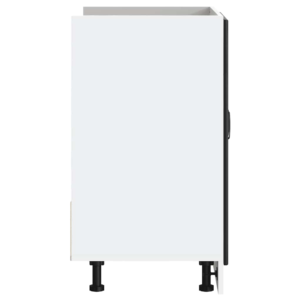 Sink Base Cabinet "Kalmar" Black 80x46x81,5 cm Engineered Wood