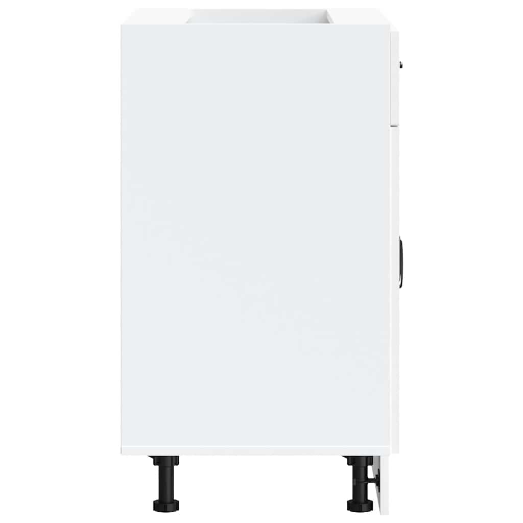 Kitchen Base Cabinet Kalmar White Engineered Wood