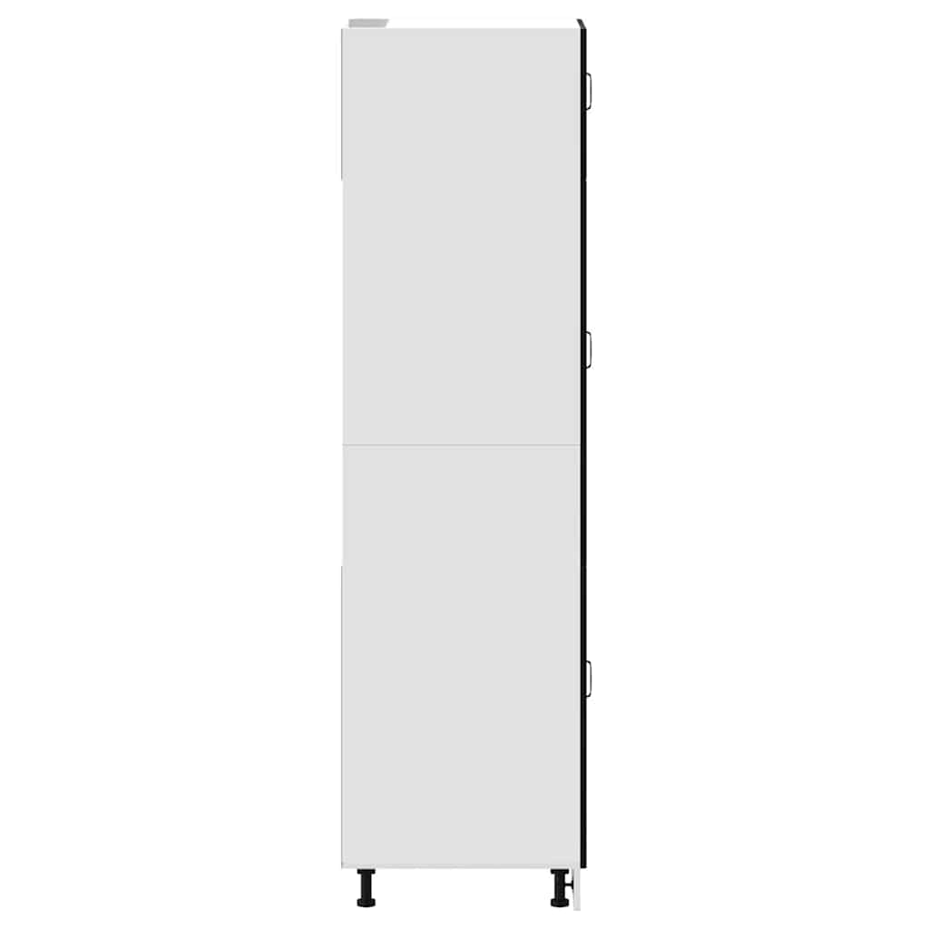 Kitchen Cupboard "Kalmar" Black Engineered Wood