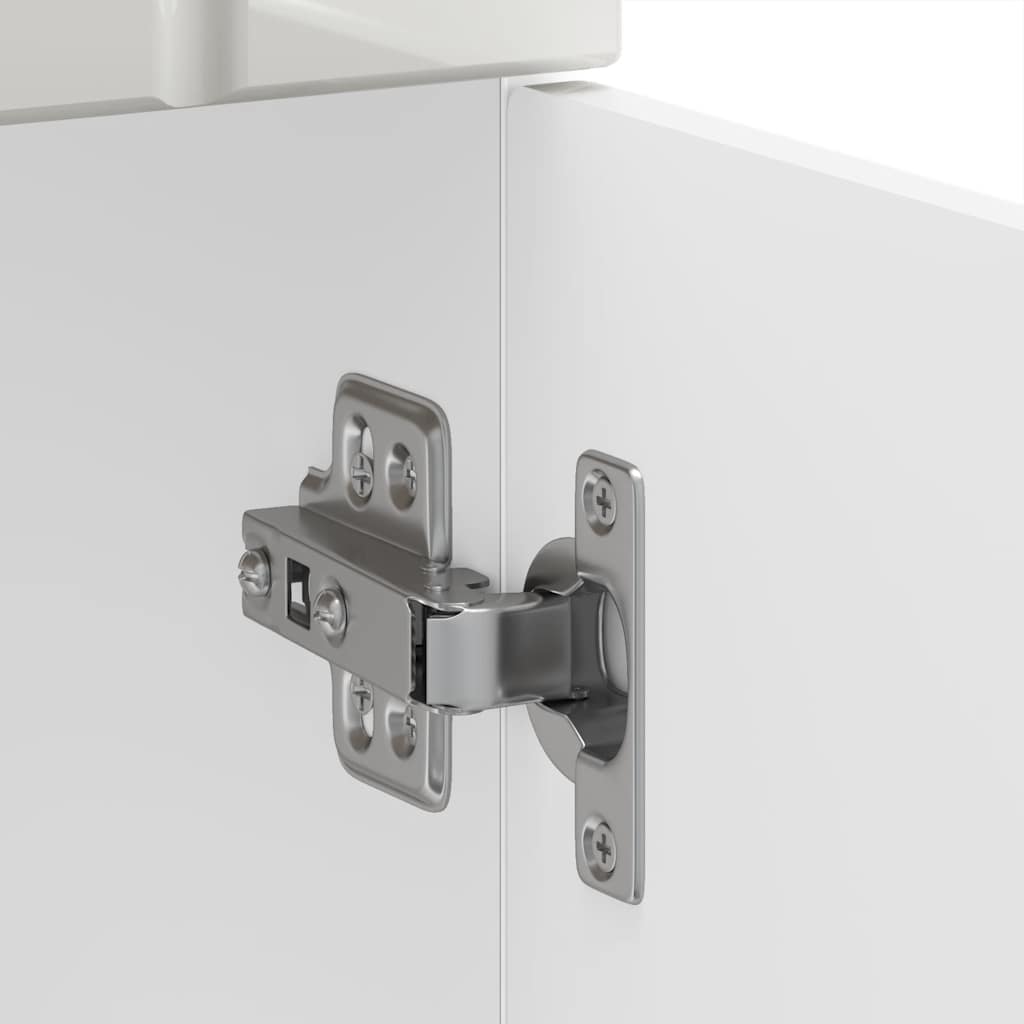 Kitchen Base Cabinet "Lucca" High Gloss White Engineered Wood