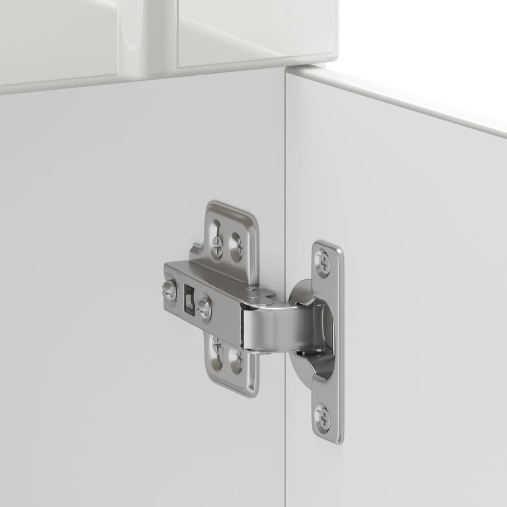 Kitchen Base Cabinet "Lucca" High Gloss White Engineered Wood