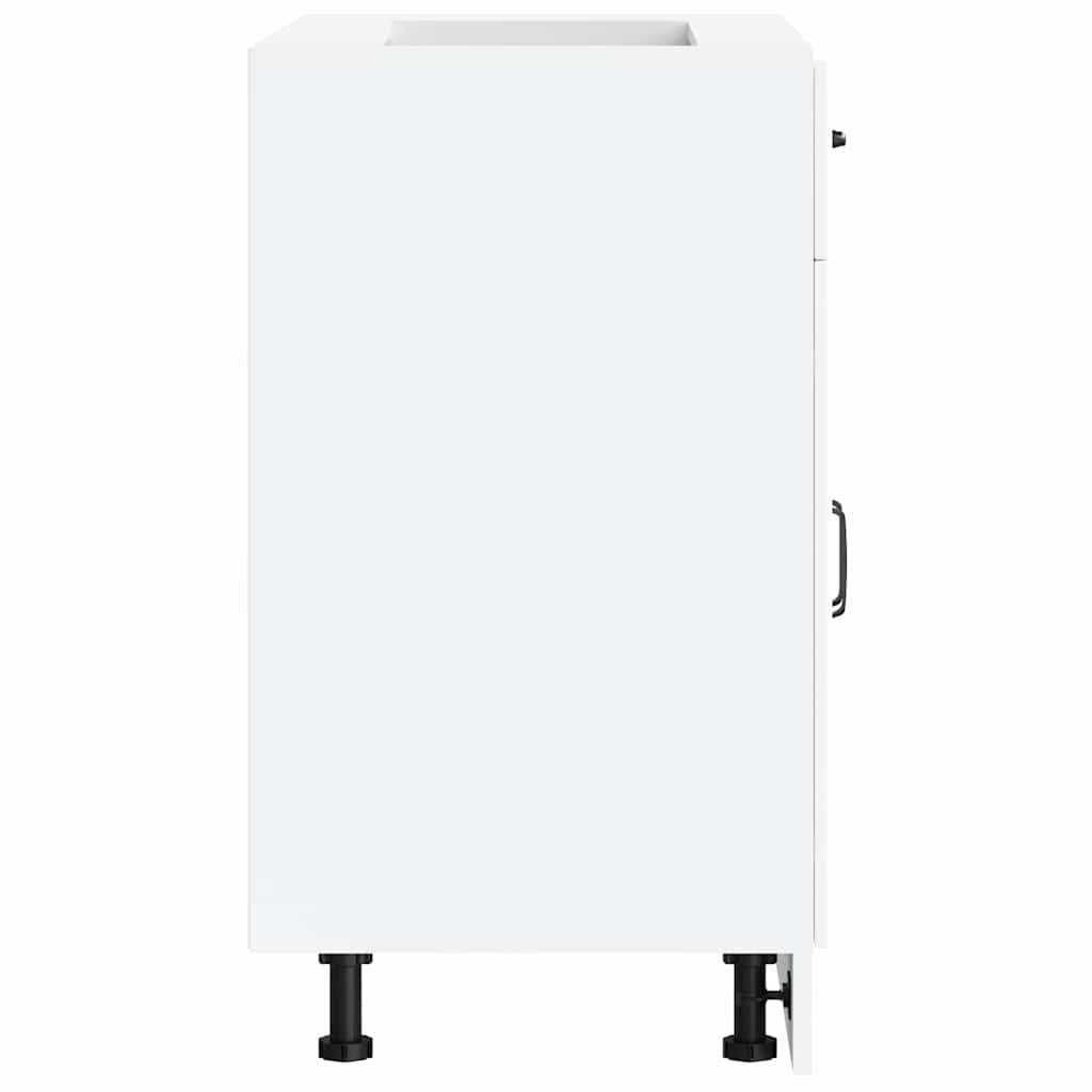 Kitchen Base Cabinet Lucca White Engineered Wood