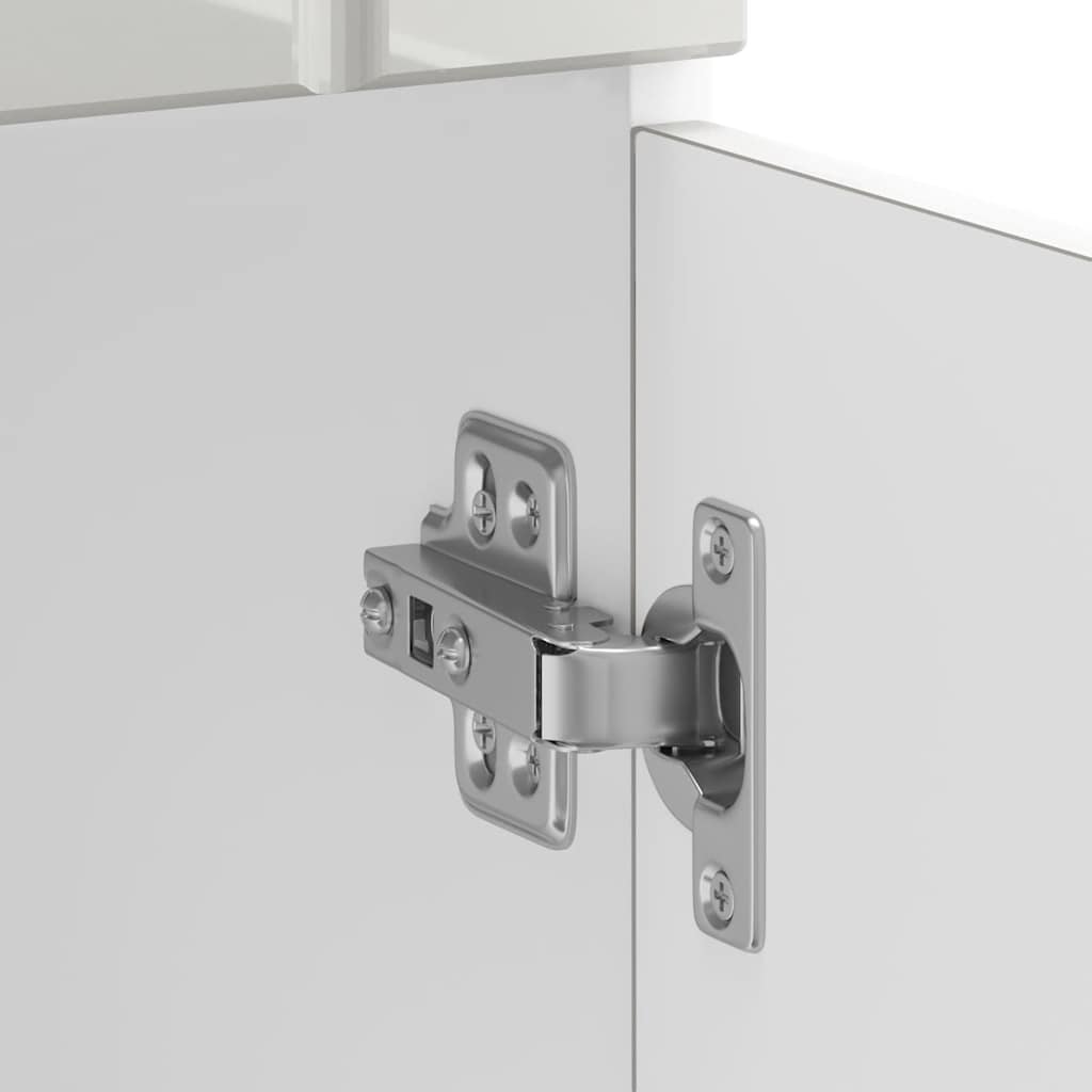 Kitchen Base Cabinet "Lucca" High Gloss White Engineered Wood