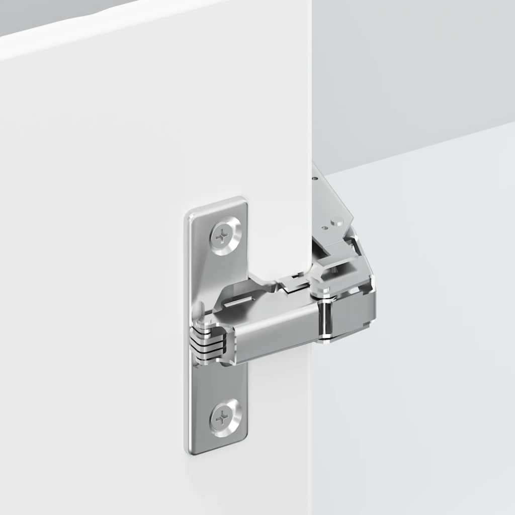 Kitchen Corner Base Cabinet "Lucca" High Gloss White Engineered Wood