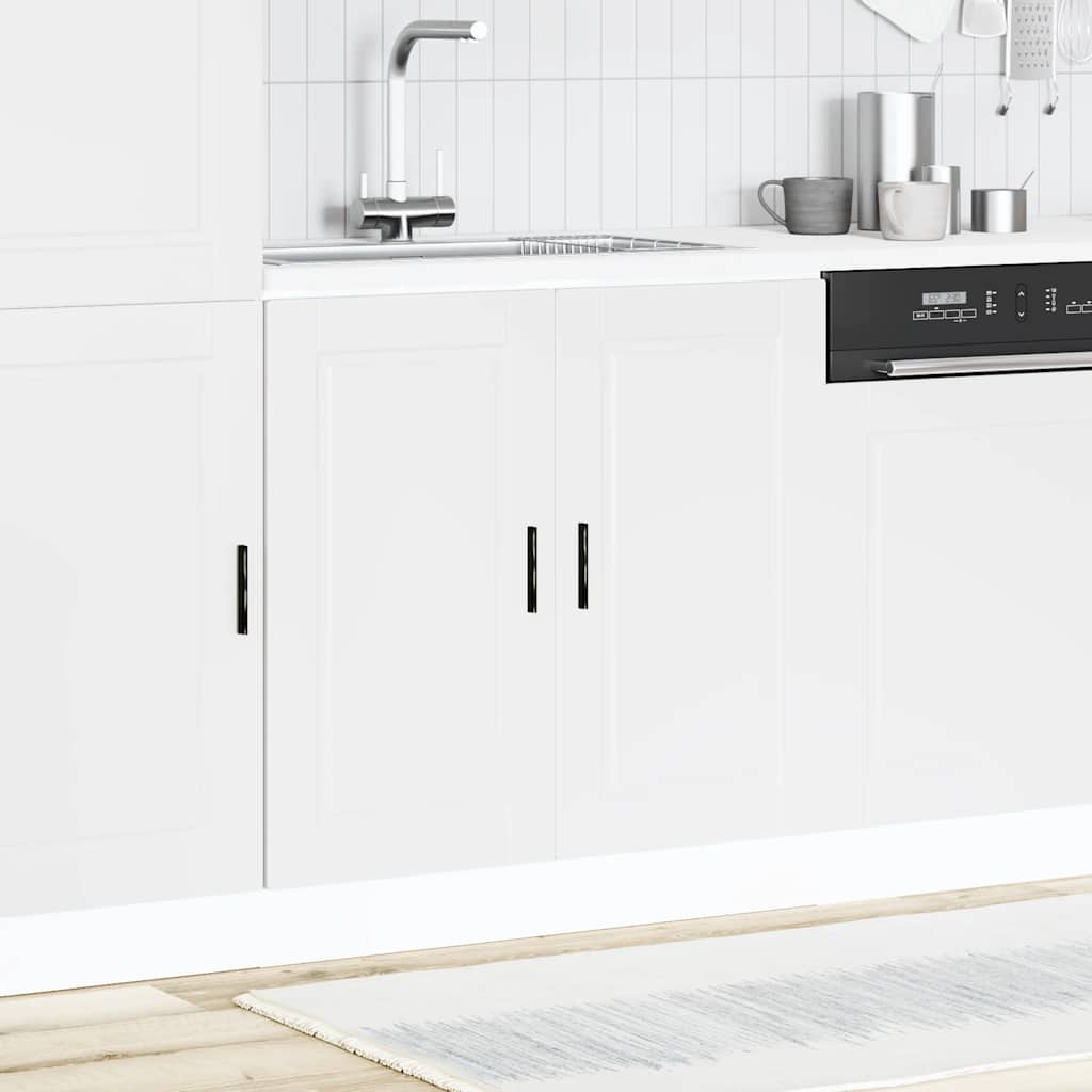 Sink Base Cabinet  Porto White 80x46x81.5 cm Engineered Wood