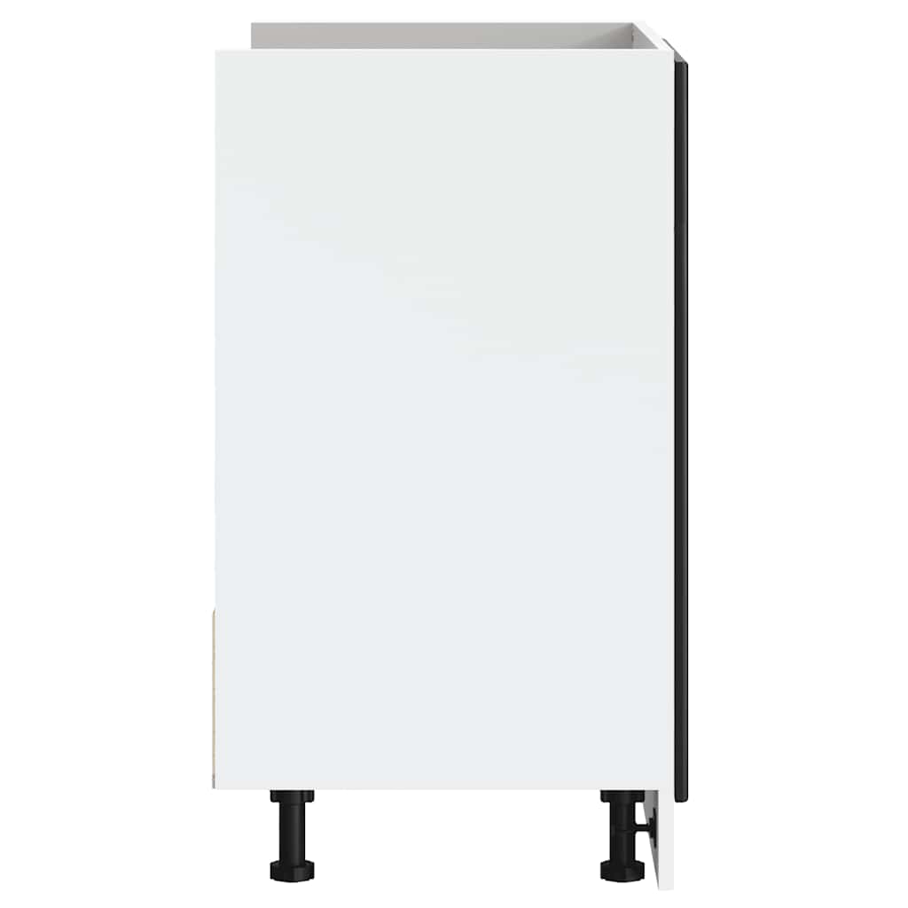 Sink Base Cabinet "Porto" Black 80x46x81,5 cm Engineered Wood