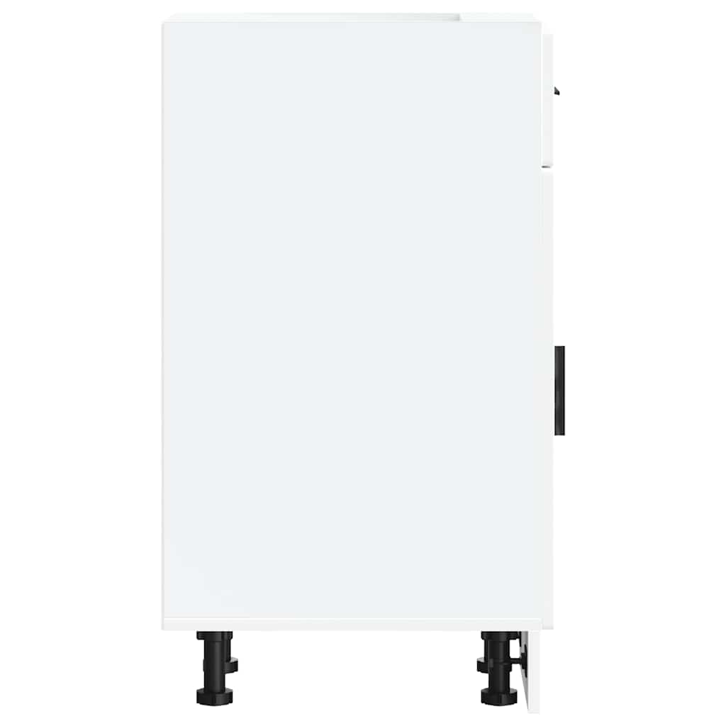 Kitchen Base Cabinet Porto White Engineered Wood