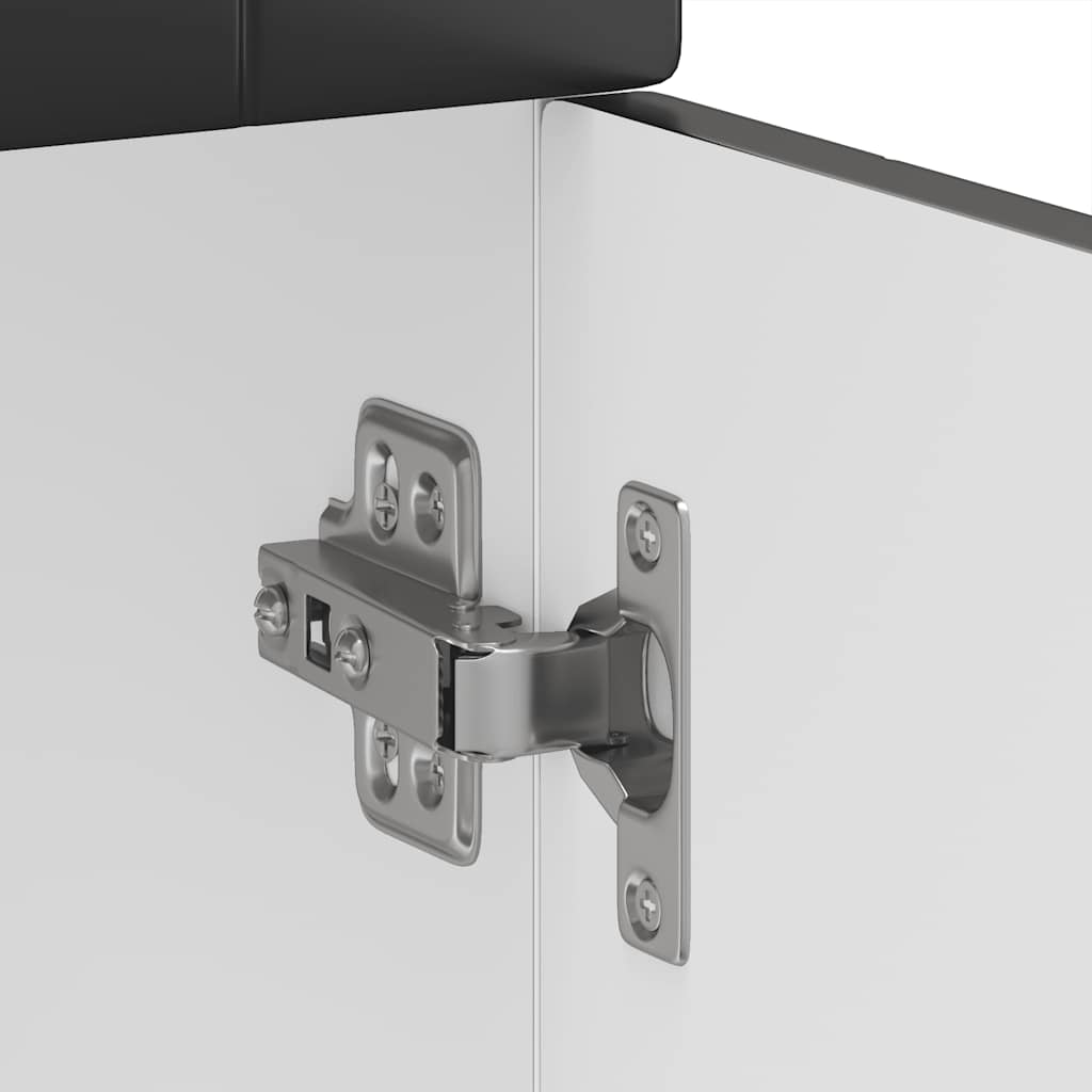 Kitchen Base Cabinet "Porto" Black Engineered Wood