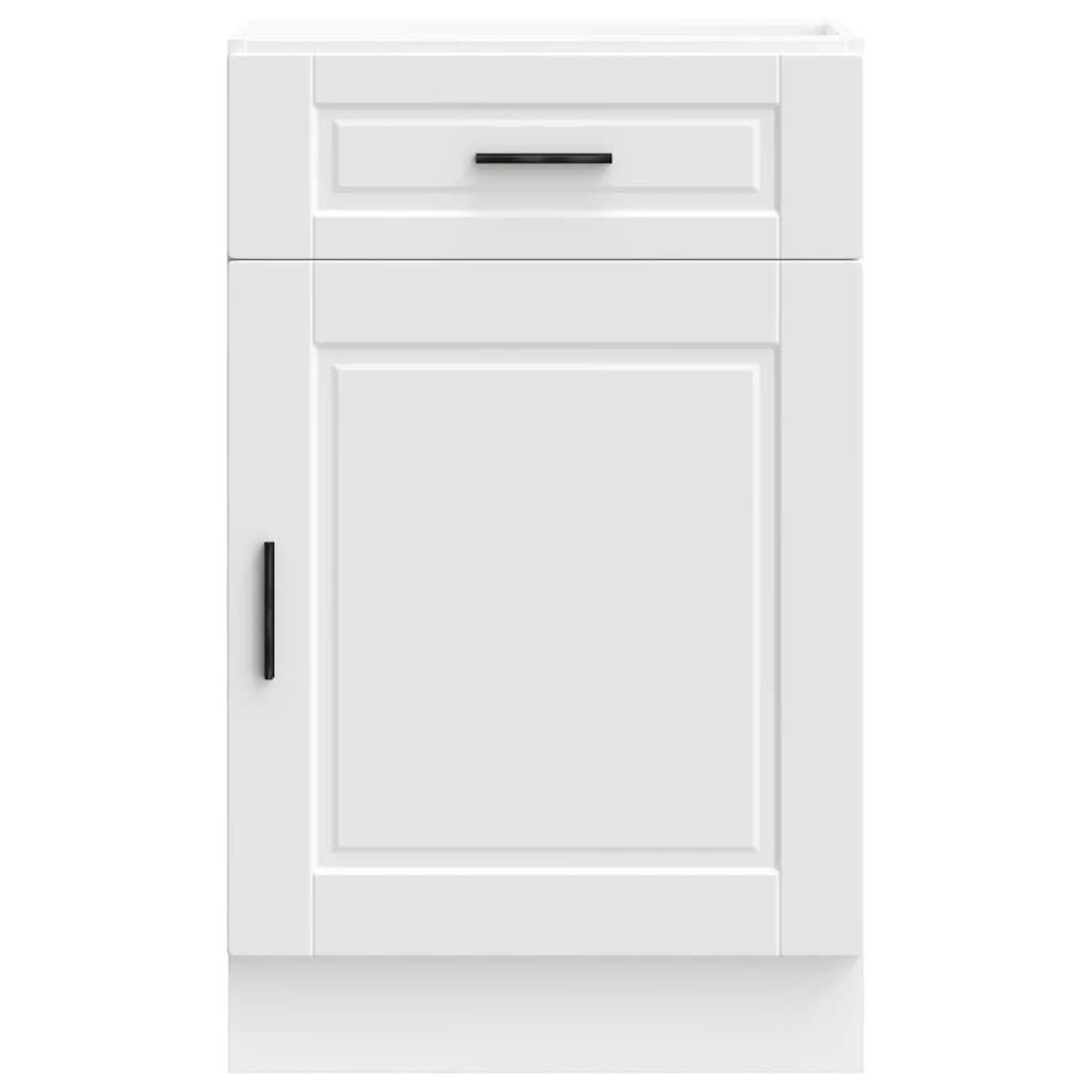 Kitchen Base Cabinet Porto White Engineered Wood
