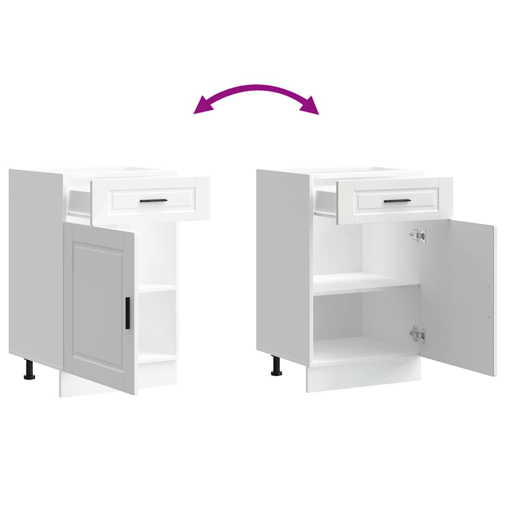 Kitchen Base Cabinet Porto White Engineered Wood