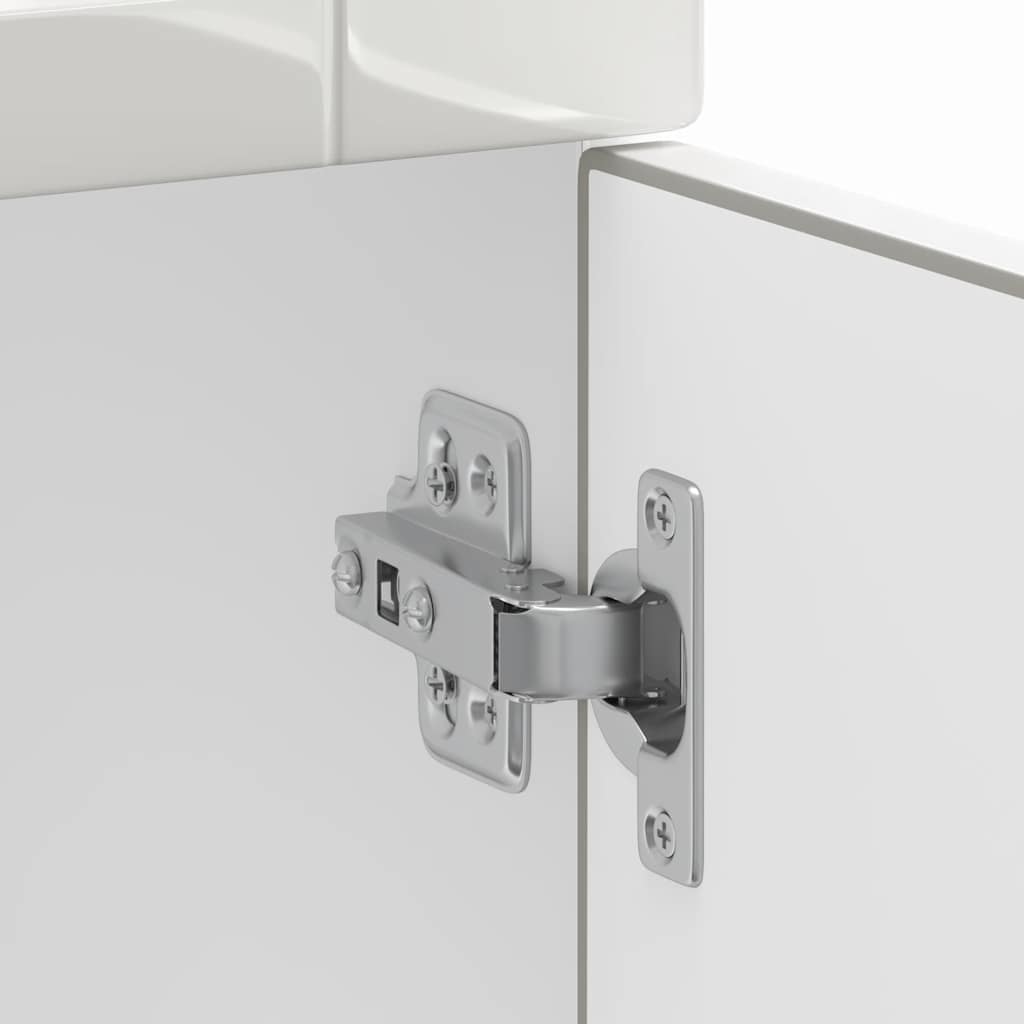 Kitchen Base Cabinet "Porto" High Gloss White Engineered Wood