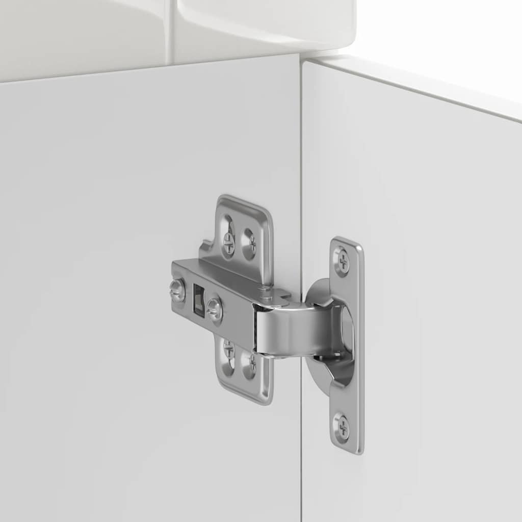 Kitchen Base Cabinet "Porto" High Gloss White Engineered Wood