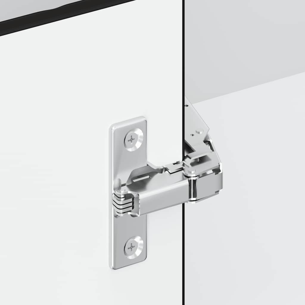 Kitchen Corner Base Cabinet "Porto" Black Engineered Wood