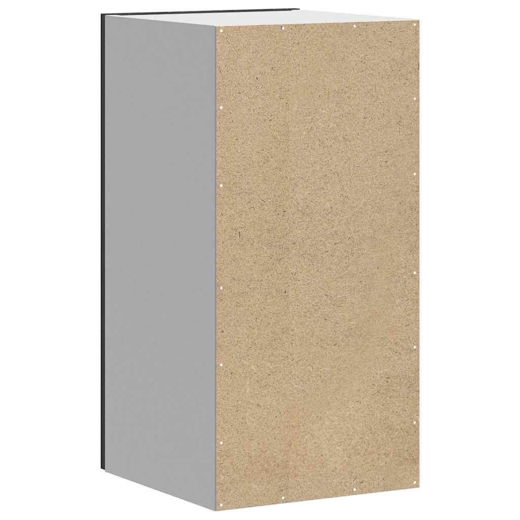 Kitchen Wall Cabinet "Porto" Black Engineered Wood