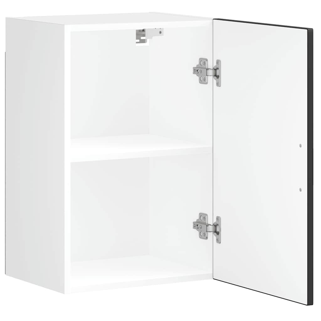 Kitchen Wall Cabinet "Porto" Black Engineered Wood