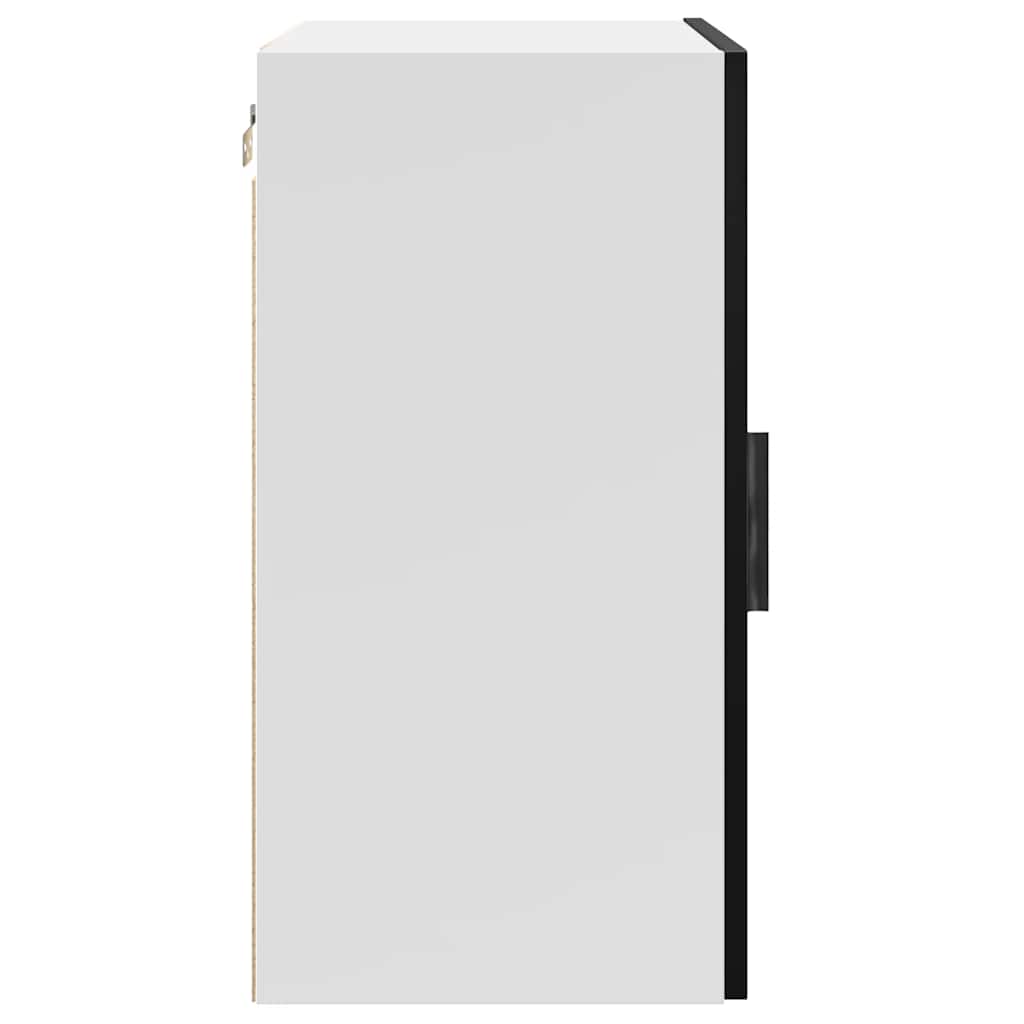 Kitchen Wall Cabinet "Porto" Black Engineered Wood