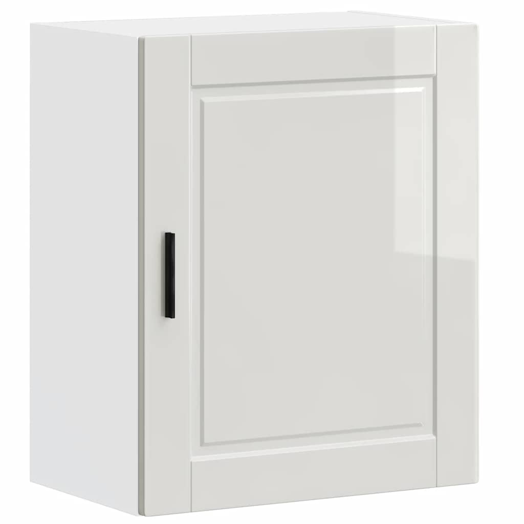 Kitchen Wall Cabinet "Porto" High Gloss White Engineered Wood