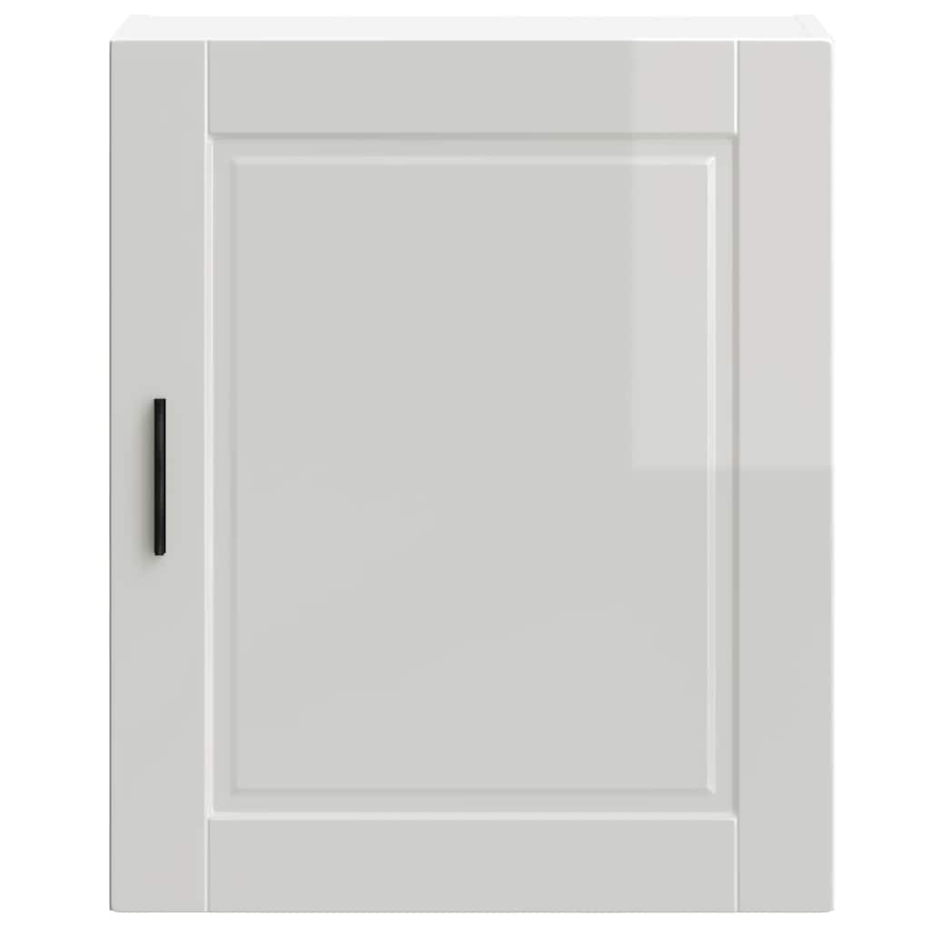 Kitchen Wall Cabinet "Porto" High Gloss White Engineered Wood