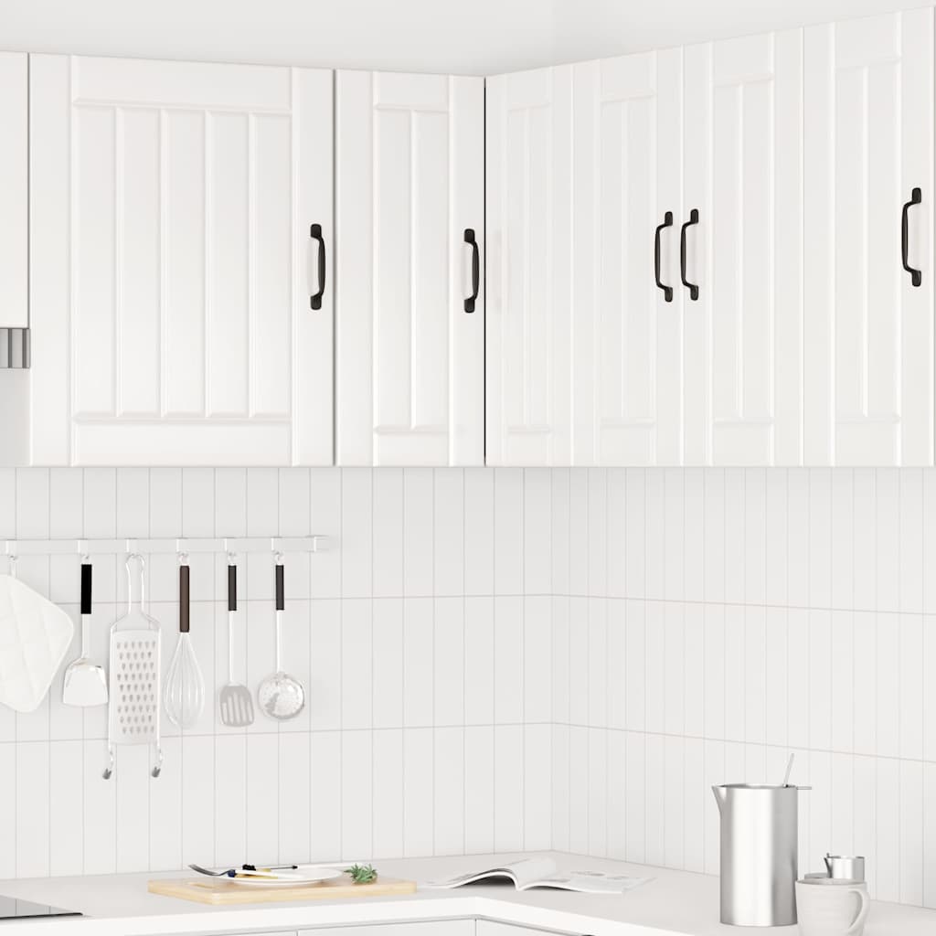 Kitchen Wall Corner Cabinet "Porto" High Gloss White Engineered Wood