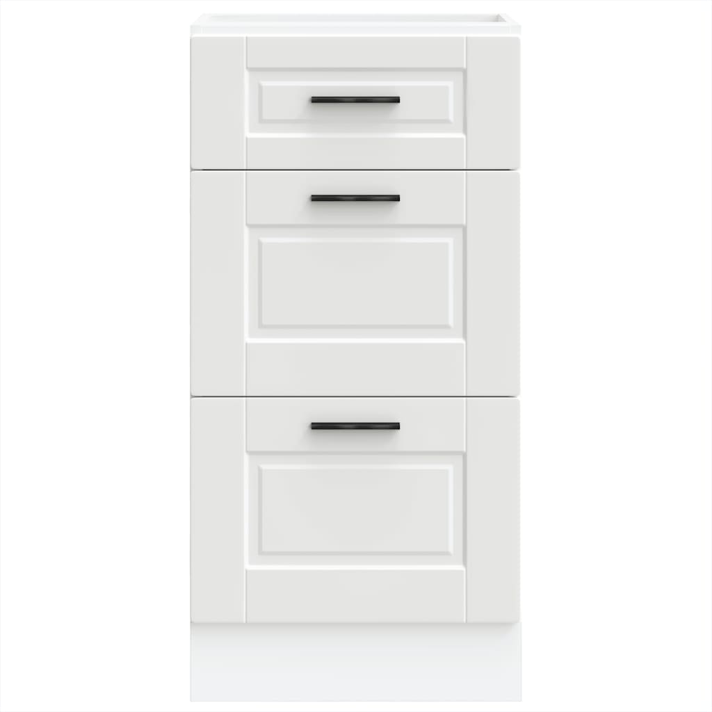 Kitchen Base Cabinet Porto White Engineered Wood