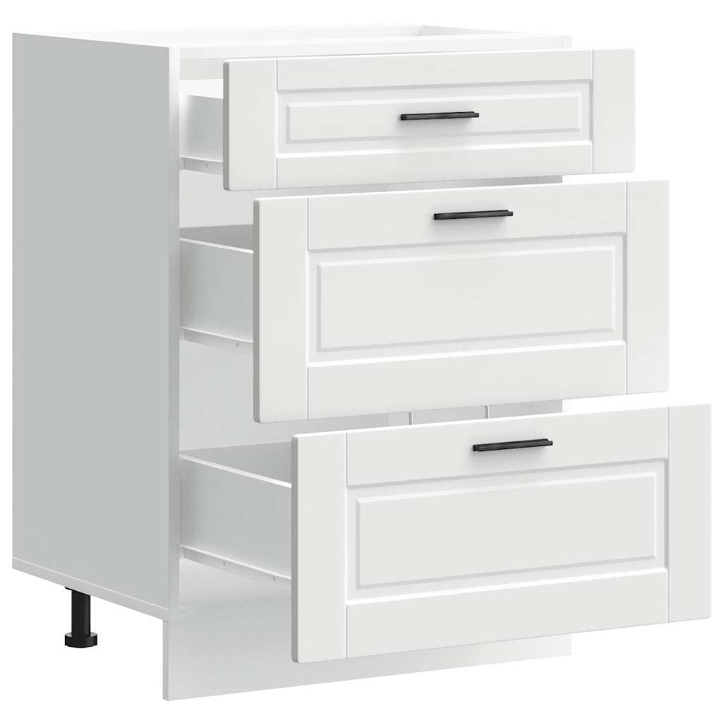 Kitchen Base Cabinet Porto White Engineered Wood