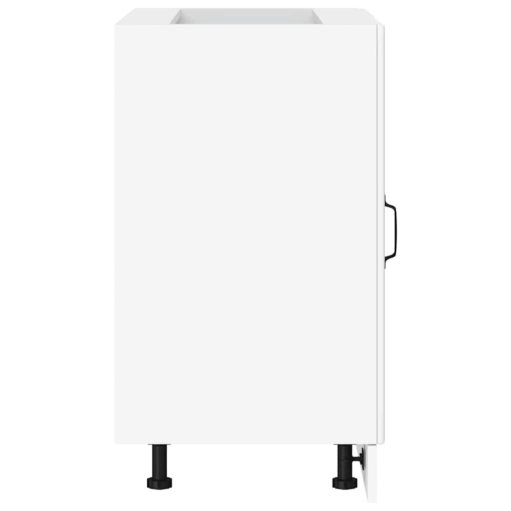 Kitchen Base Cabinet "Lyon" White Engineered Wood