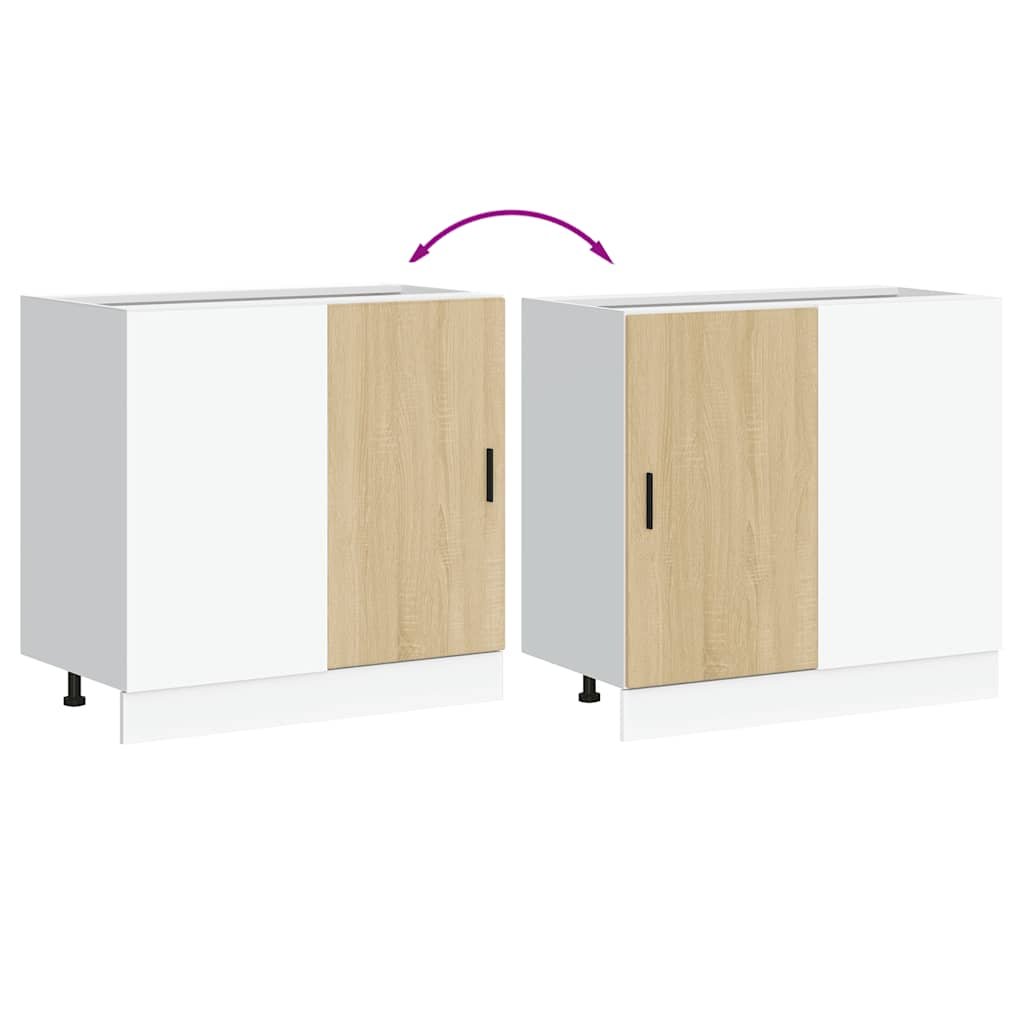 Kitchen Base Cabinet "Lyon" Sonoma Oak Engineered Wood