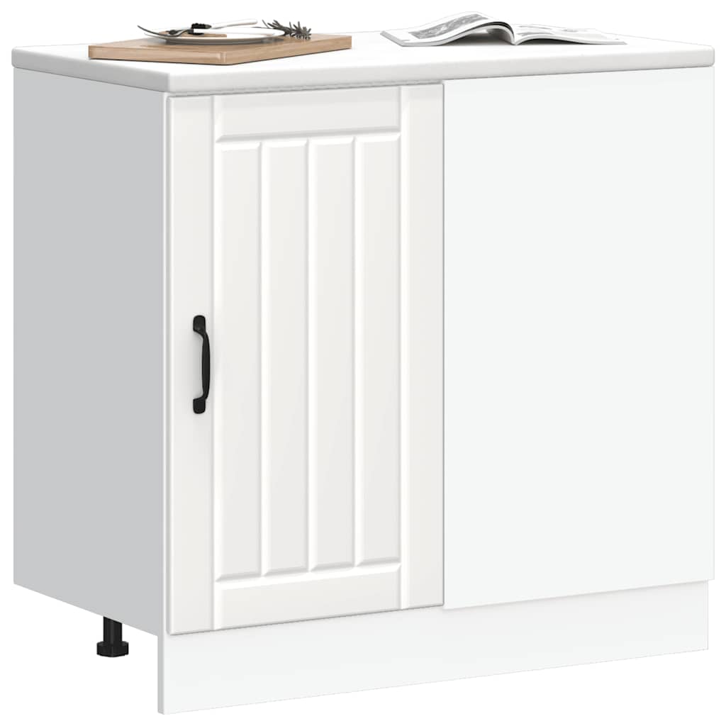 Kitchen Base Cabinet Lucca White Engineered Wood