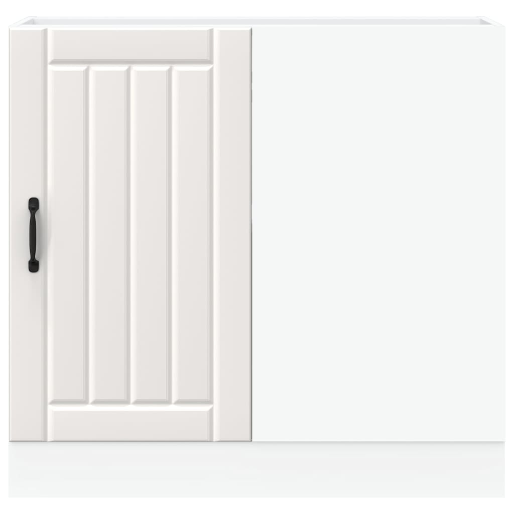 Kitchen Base Cabinet Lucca White Engineered Wood