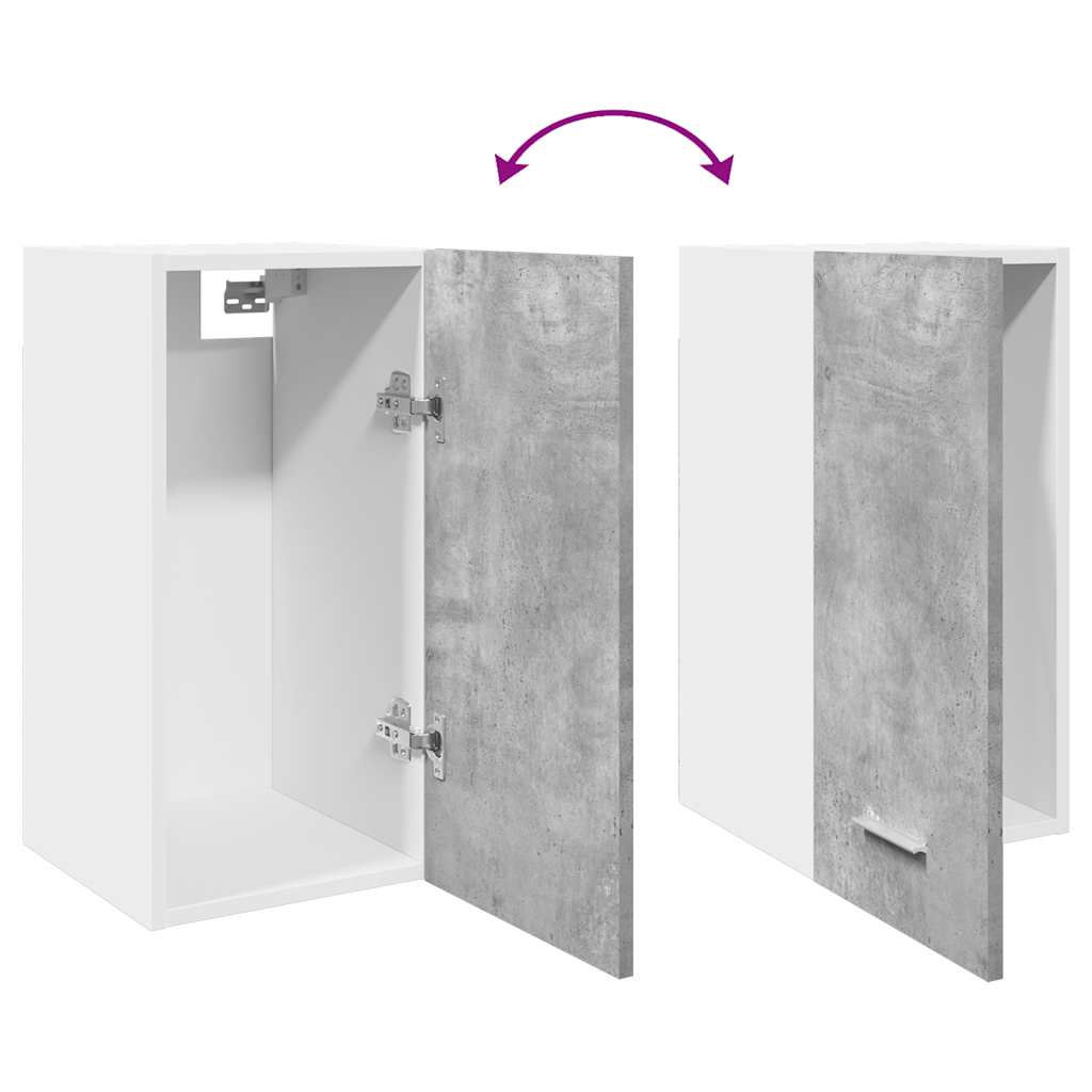 Hanging Cabinet "Lyon" Concrete Grey 30x31x60 cm Engineered Wood