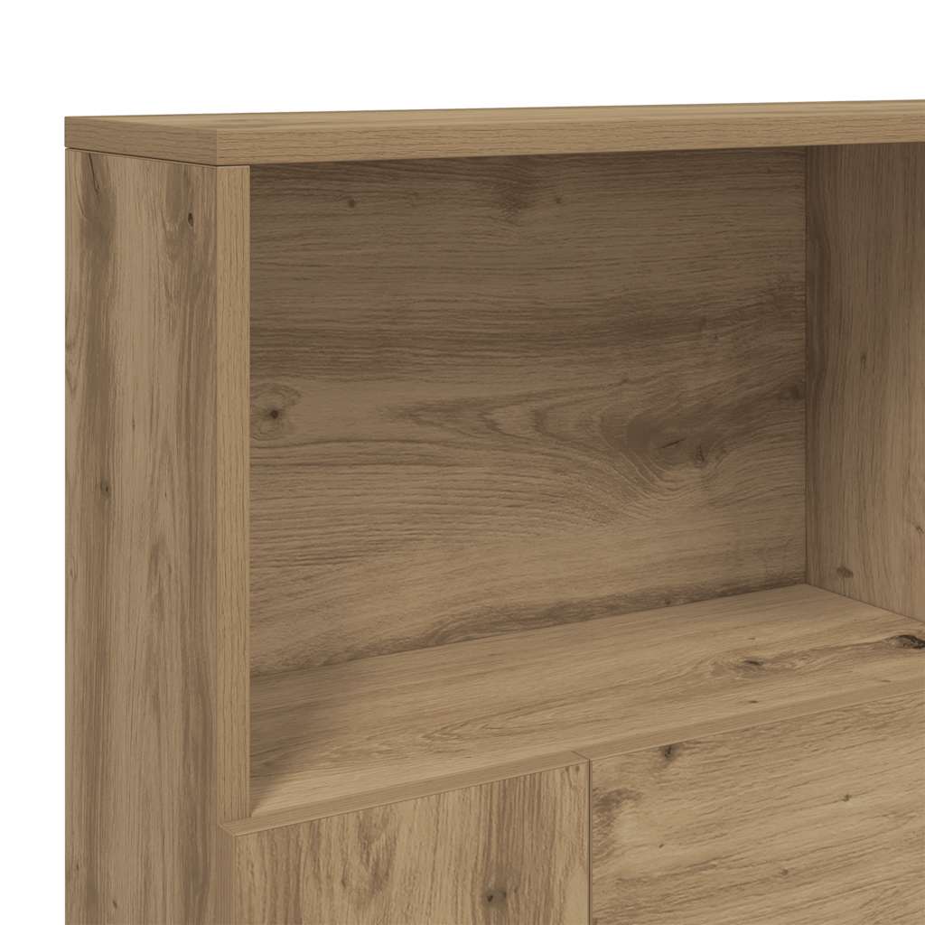 Headboard Cabinet Artisan Oak 140x19x103.5 cm