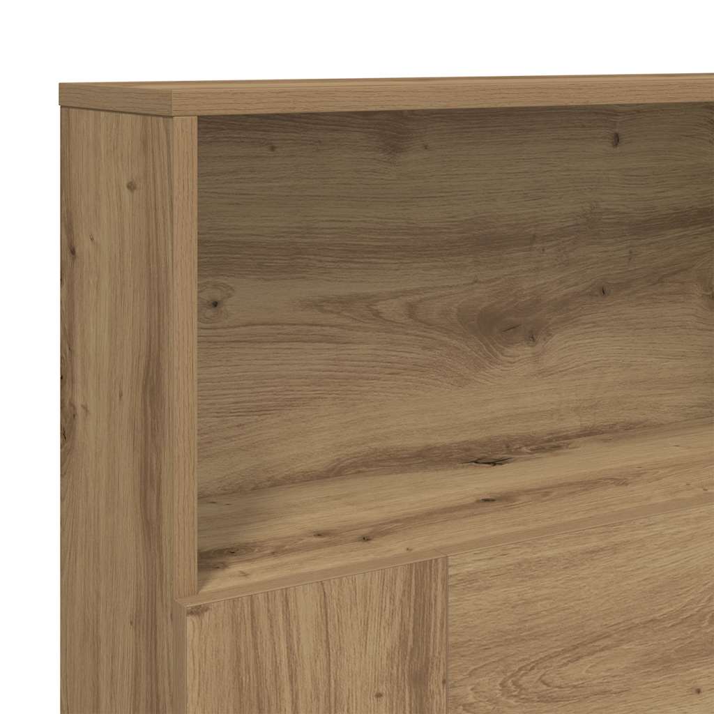 Headboard Cabinet Artisian Oak 200x19x103,5 cm Engineered Wood