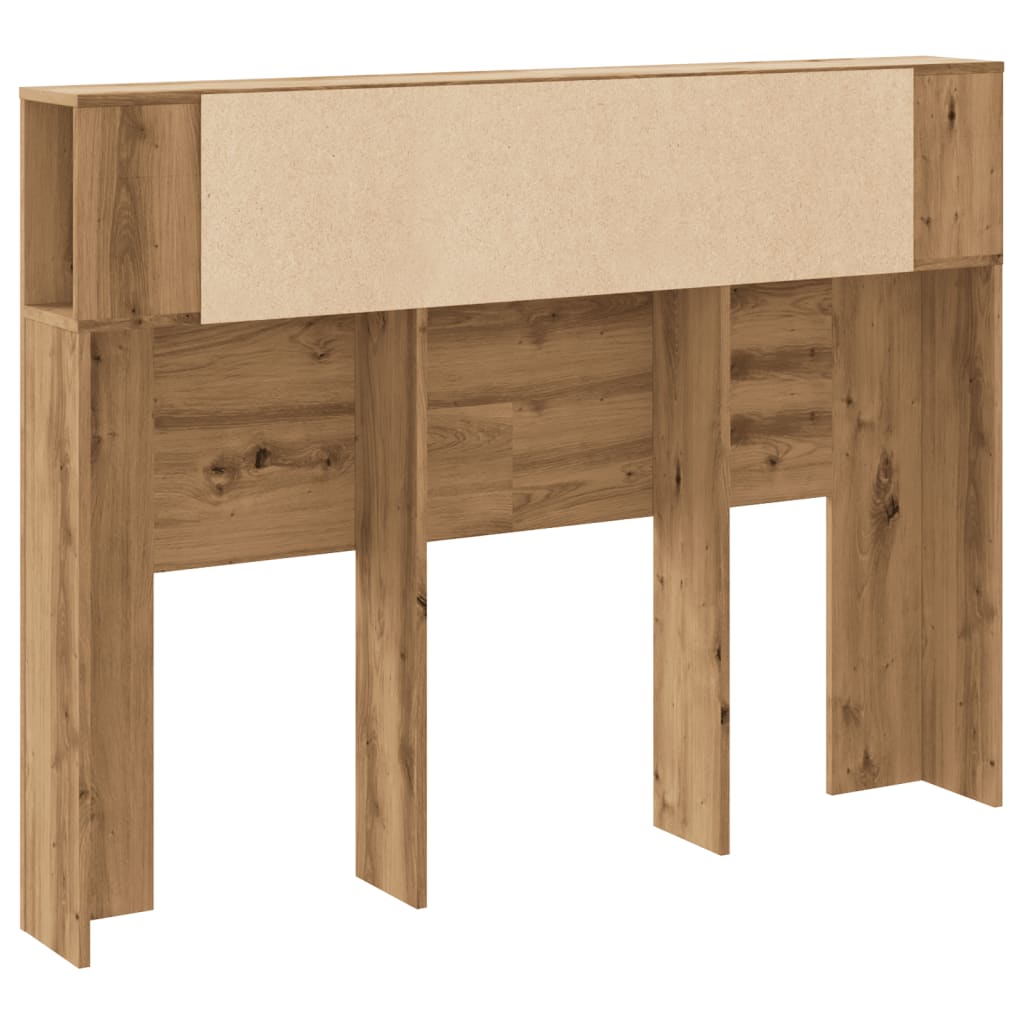 Headboard Cabinet Artisan Oak 140x18.5x102.5 cm Engineered Wood